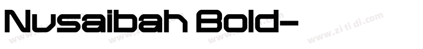 Nusaibah Bold字体转换